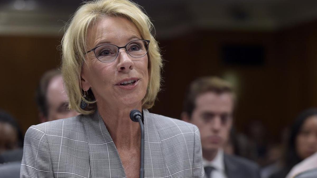 Education Secretary Betsy DeVos.