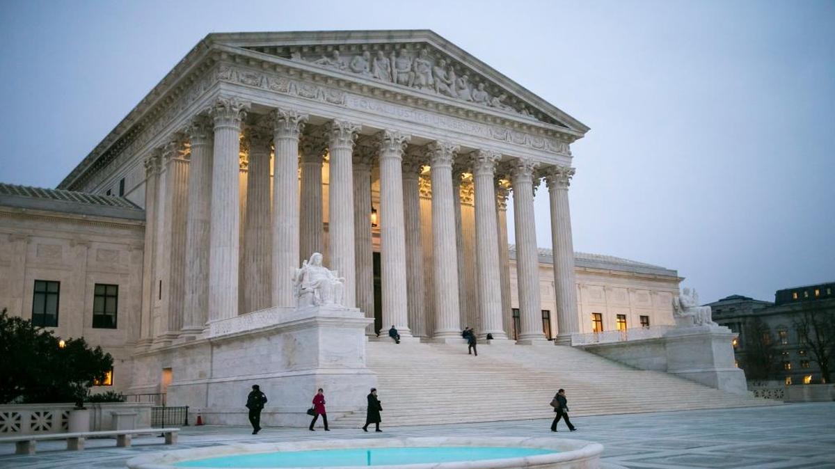 The Supreme Court building in Washington, D.C..