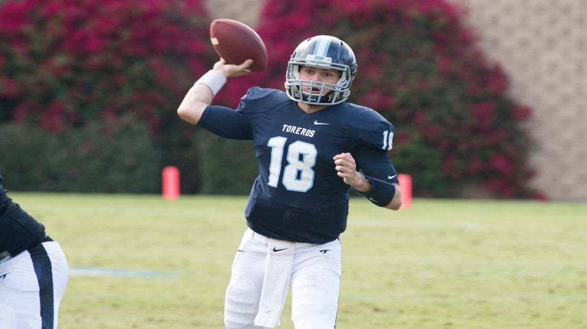 San Diego sophomore quarterback Anthony Lawrence passed for more than 2,500 yards and 22 touchdowns this season.