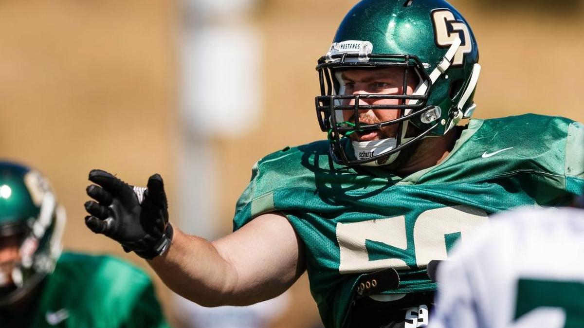 Cal Poly senior Matthew Fisher started all 11 games at left tackle last season and he’s expected to be one of the team leaders up front in 2016.