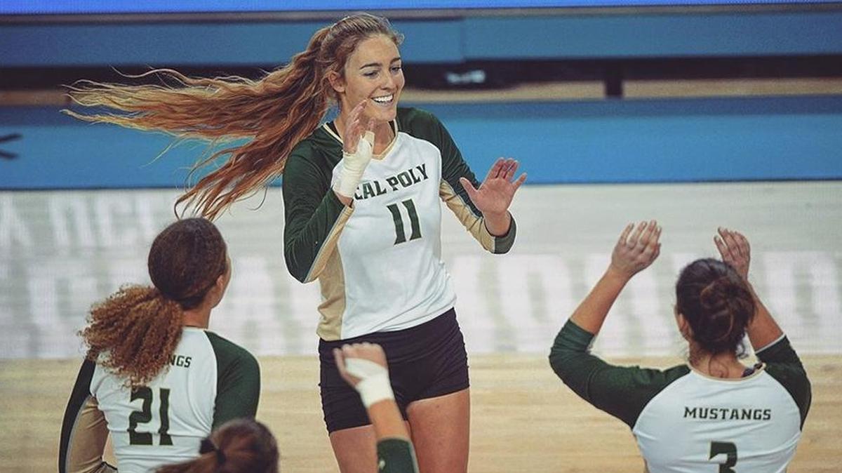 Cal Poly junior Torrey Van Winden leads the Big West Conference in hitting percentage at .369.
