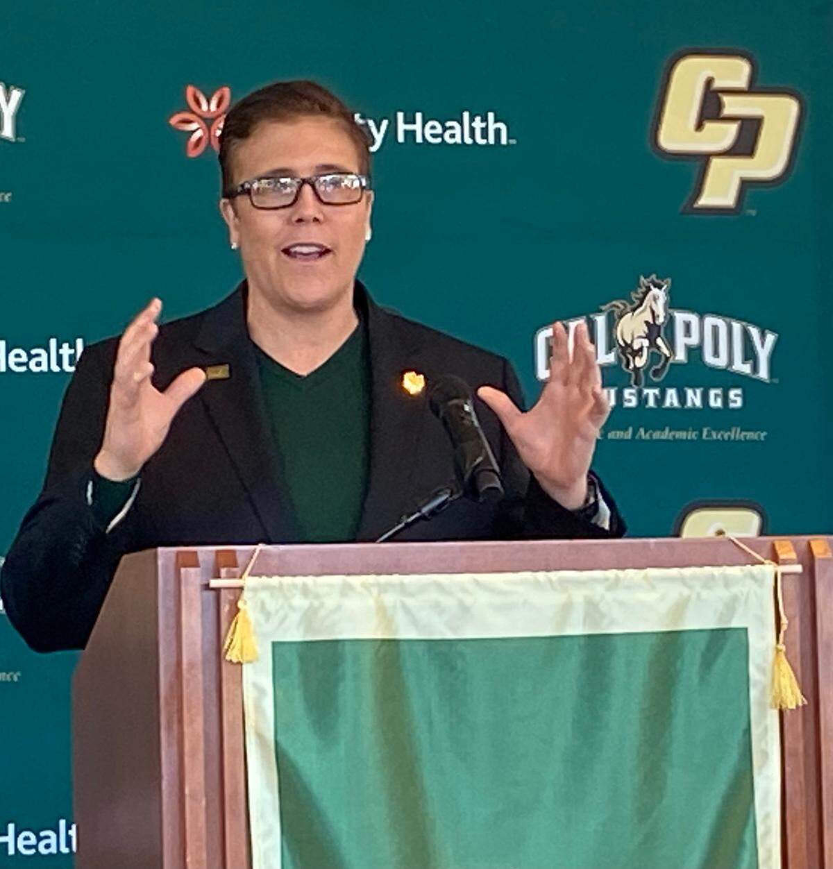 Shanele Stires was named Cal Poly’s new women’s basketball coach on Thursday, April 14, 2022.