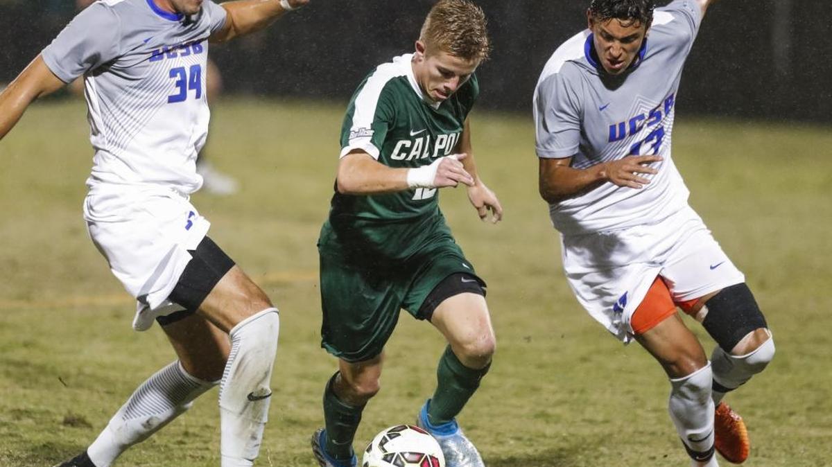 Cal Poly fell 2-1 to UC Santa Barbara on a rainy Saturday night at Alex G. Spanos Stadium in front of a raucous sellout crowd of 11,075.