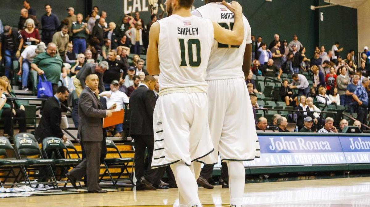 Cal Poly vs Fullerton during Thursday's men's basketball game.