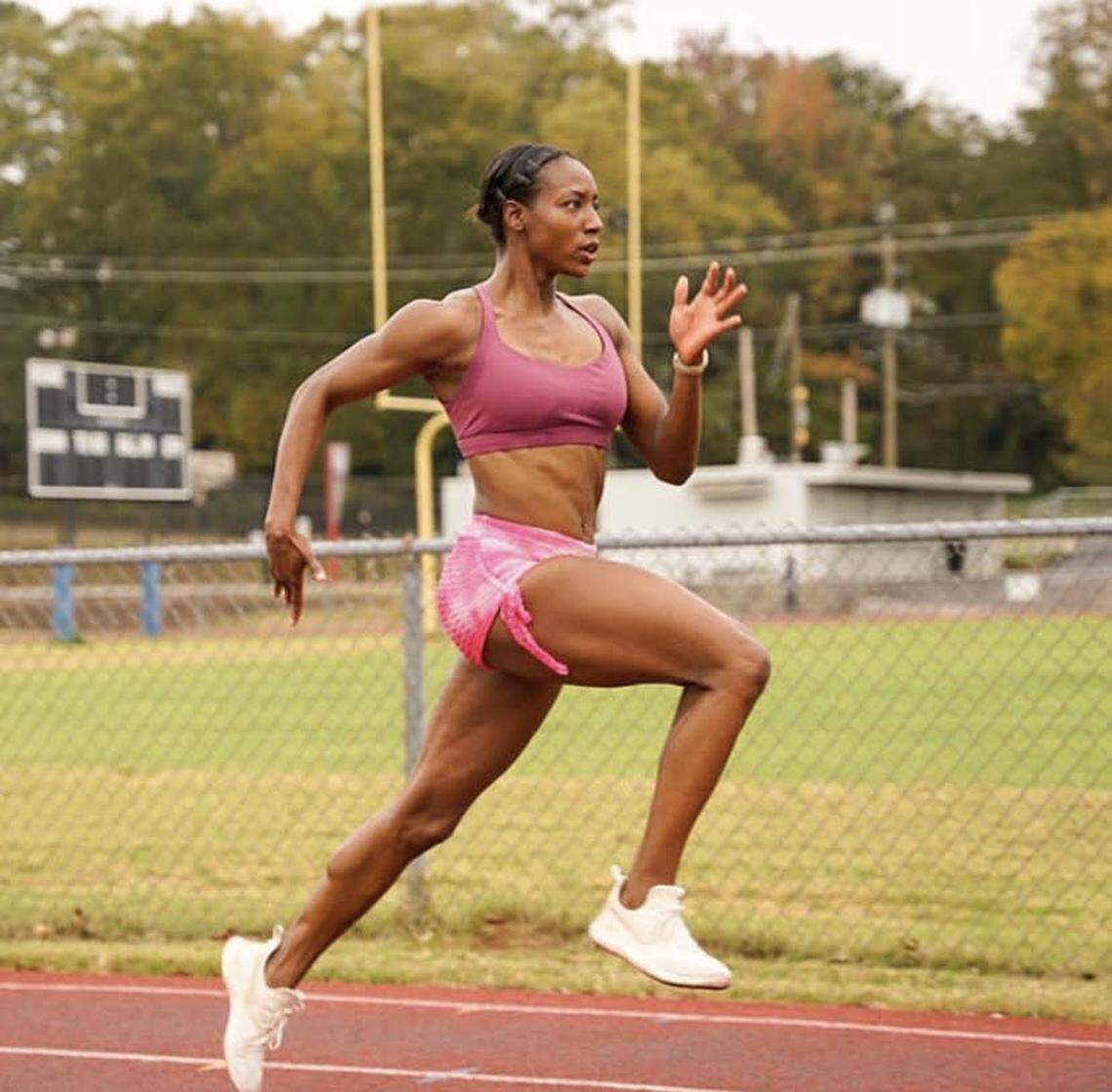 Cal Poly graduate Shereese Cutler is planning to write a book titled “Black Lives of Cal Poly SLO” as she chases her 2021 Olympic goals in long jump.