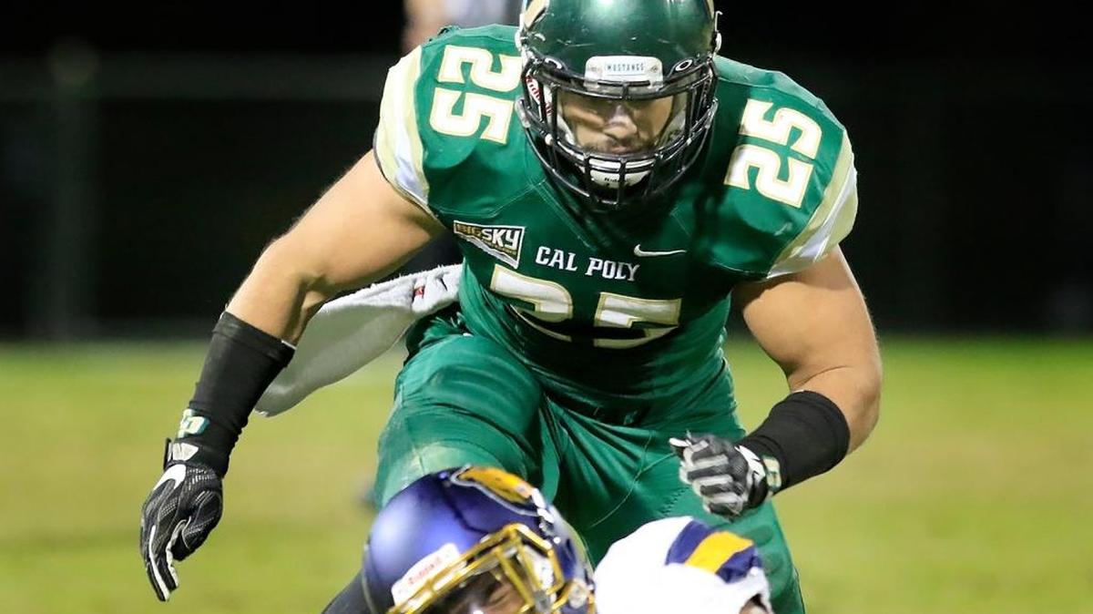 Cal Poly senior linebacker Chris Santini.