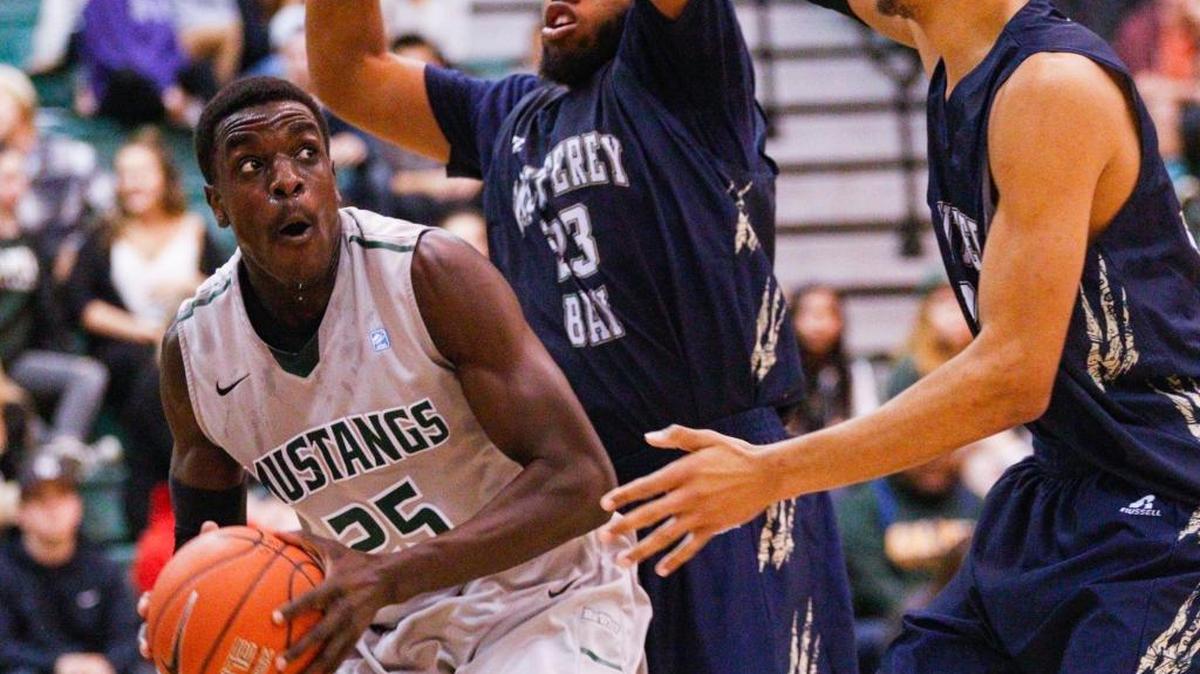 Senior forward Joel Awich has helped the Cal Poly men’s basketball team get off to a 4-2 start this season.