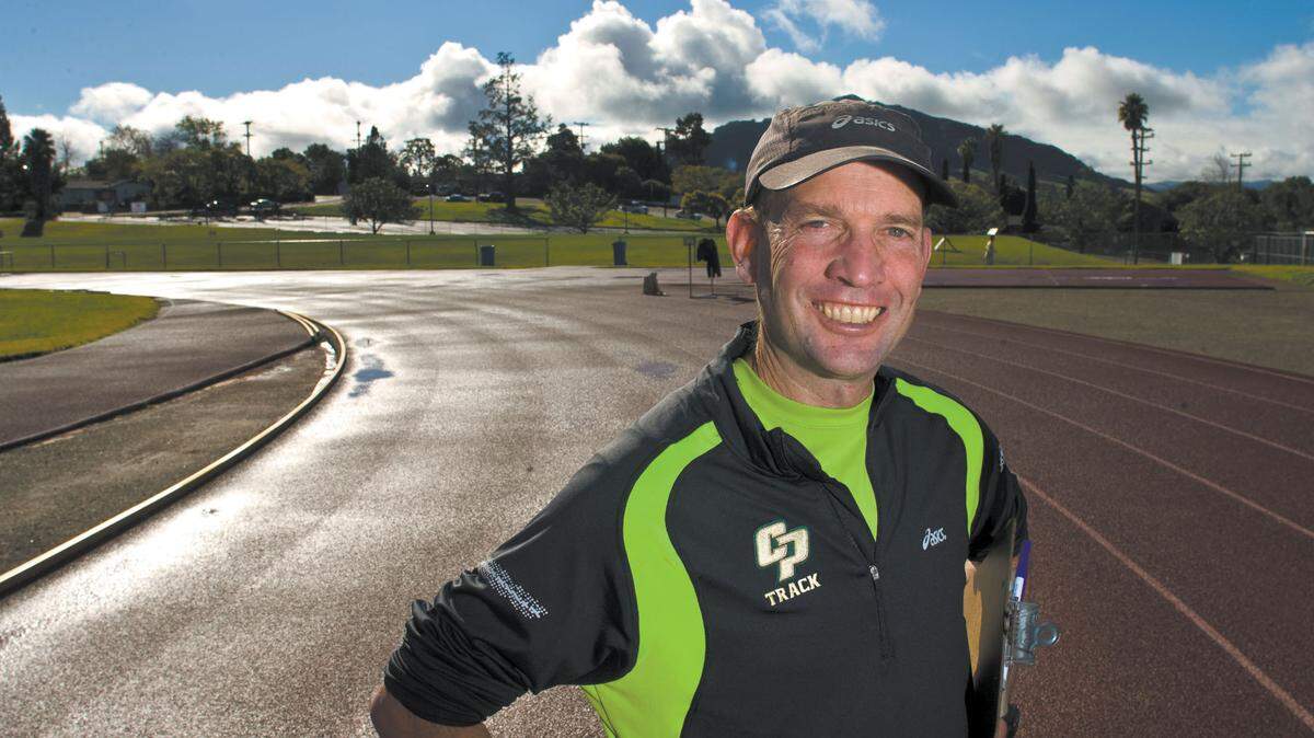 Mark Conover in the new Cal Poly Track and Field coach. photo jayson Mellom 12-30-09 Published Caption: Mark Conover in the new Cal Poly Track and Field coach. photo jayson Mellom 12-30-09