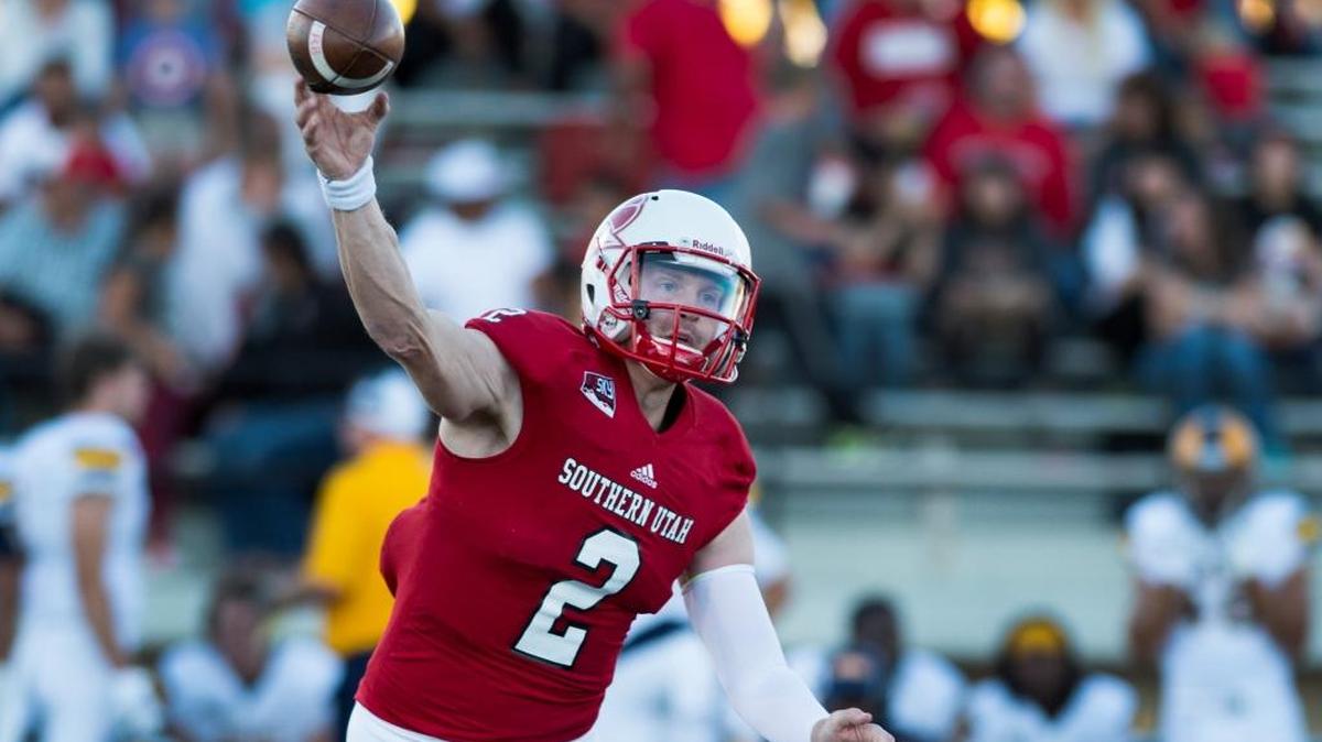 Southern Utah senior quarterback Ammon Olsen.