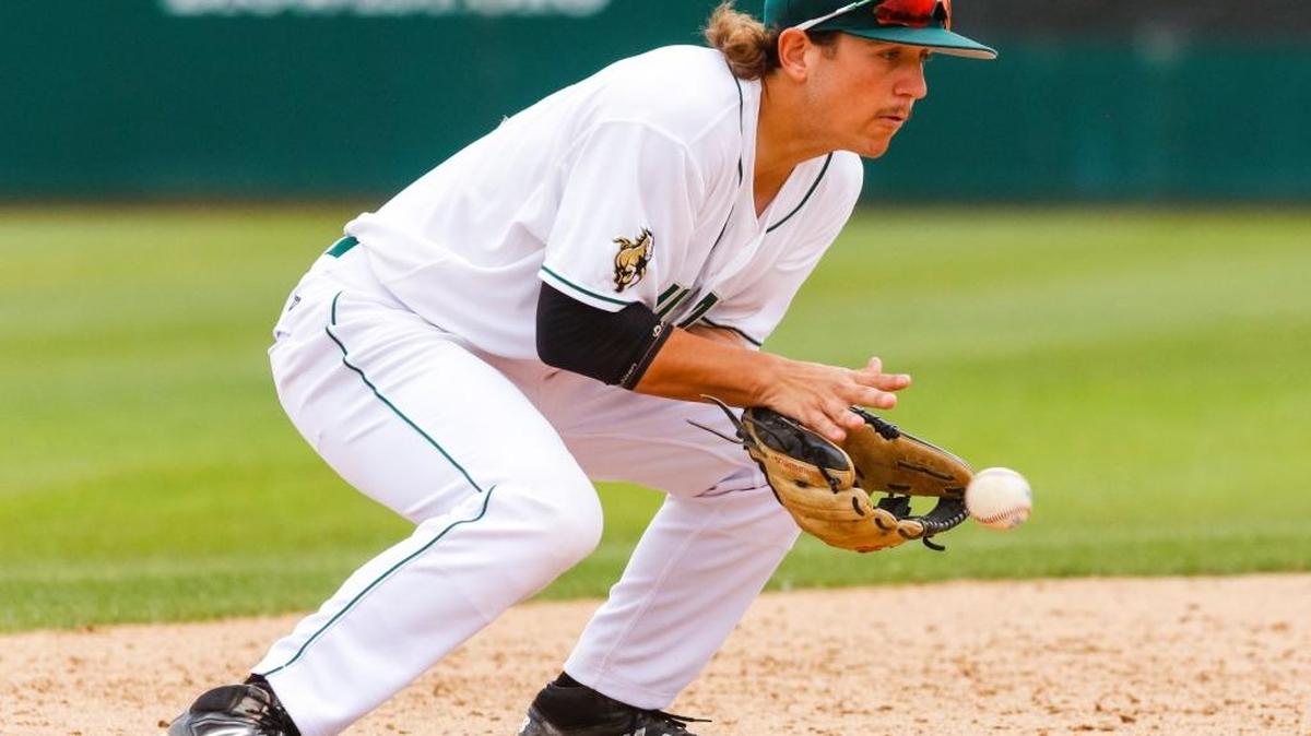Cal Poly’s Kyle Marinconz (pictured) and teammate Nick Meyer were named to the Louisville Slugger Freshman All-American team on Wednesday morning.