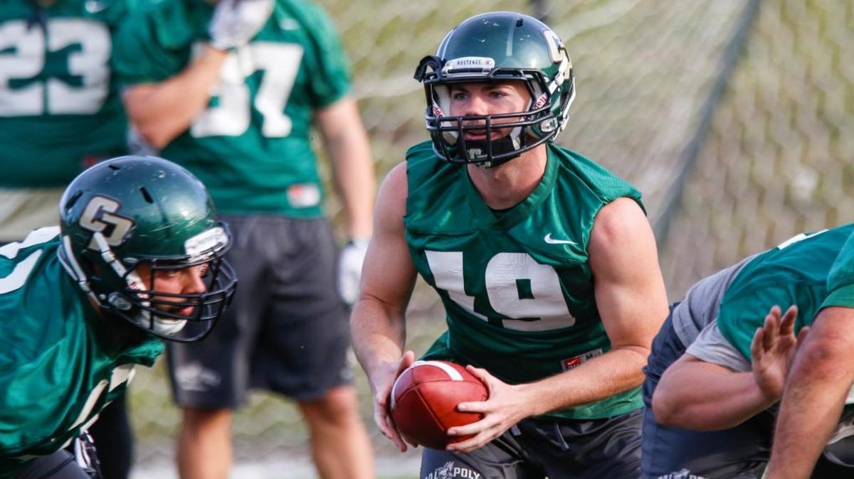 Cal Poly sophomore wide receiver Kory Fox.
