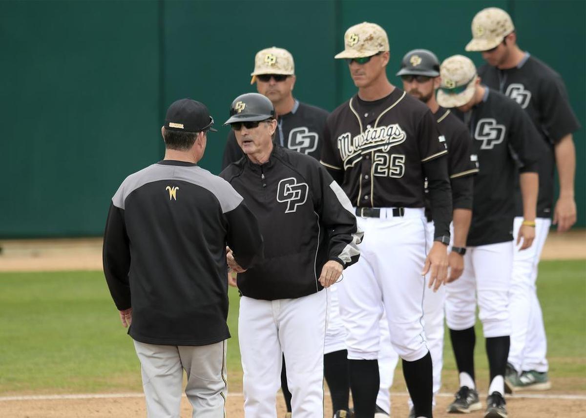 Cal Poly head baseball coach Larry Lee .