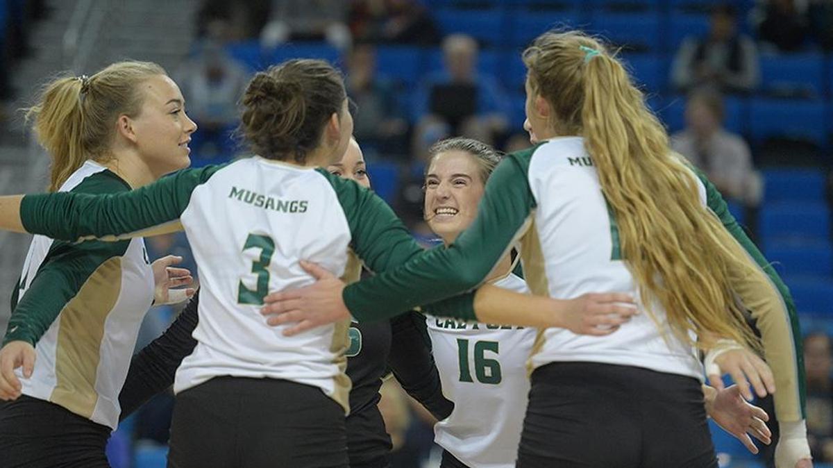 The Cal Poly volleyball team fell 3-1 against UCLA during the second round of the NCAA Tournament on Saturday, December 2, 2017, in Los Angeles, California.