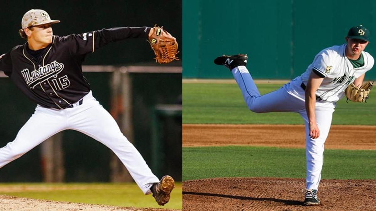 Cal Poly pitchers Spencer Howard (left) and Erich Uelmen were both selected by teams in the 2017 MLB Draft.