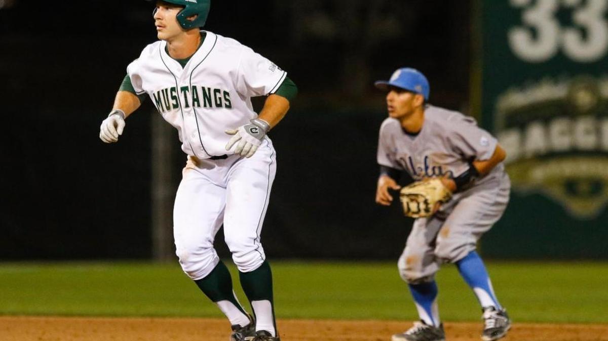 Cal Poly senior right fielder John Schuknecht leads the Big West Conference with 19 runs driven in this season.