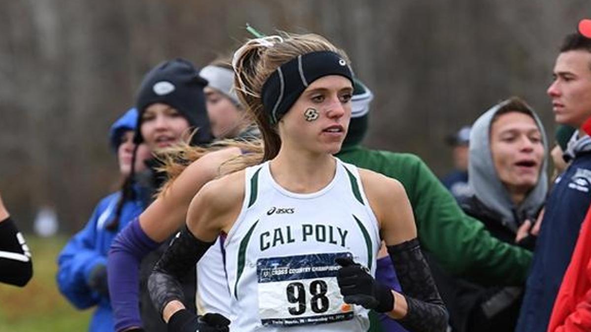 Cal Poly’s Peyton Bilo (98) competes in the NCAA Cross Country Championships on Saturday in Terre Haute, Indiana. Bilo placed third to earn All-American honors.