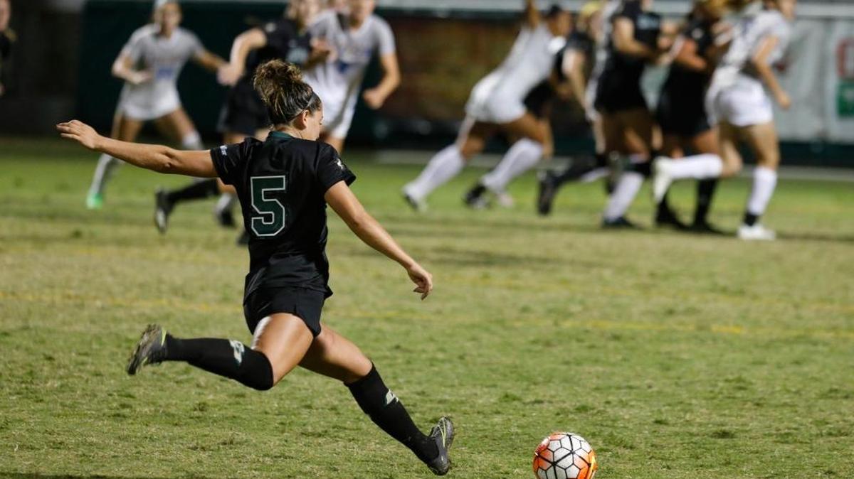 Cal Poly sophomore Chelsea Barry’s free kick goal against UC Santa Barbara garnered national attention on Wednesday.