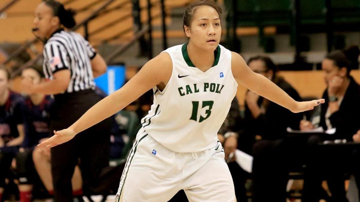 Cal Poly’s Dynn Leaupepe scored a career-high 31 points during a 64-58 loss to Hawaii Thursday night at Mott Athletics Center.