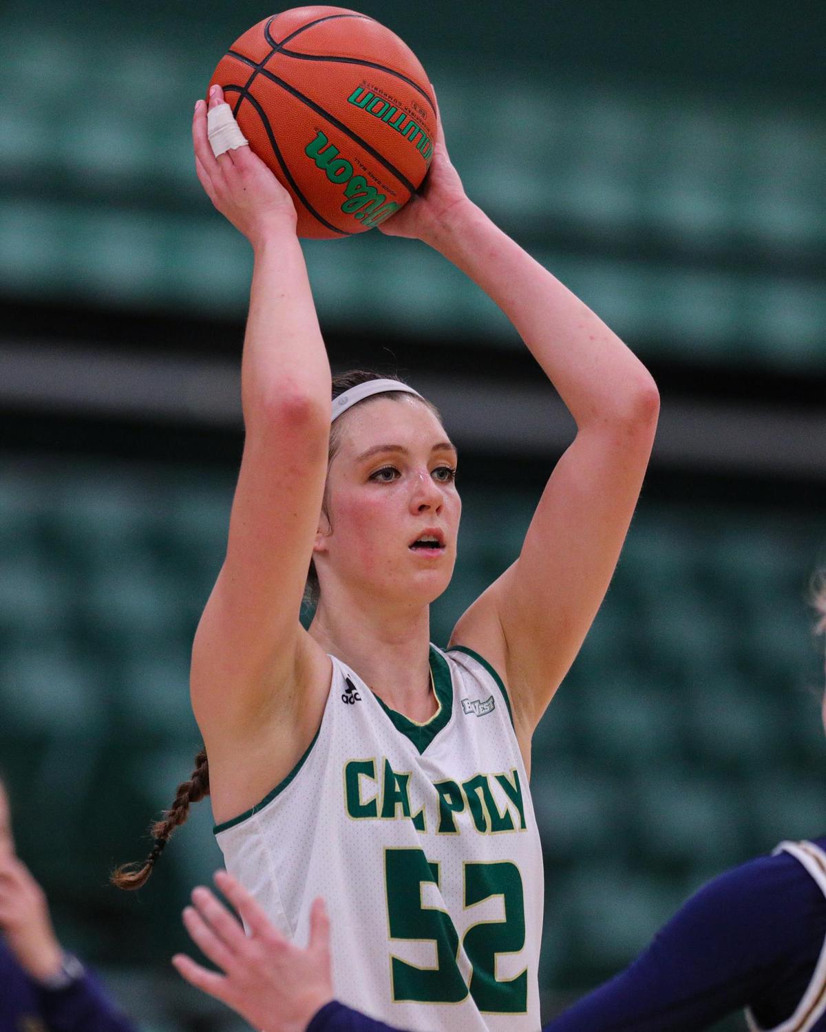 Sierra Campisano was one of the leading scorers Friday as the Cal Poly women’s basketball team played UC Irvine.