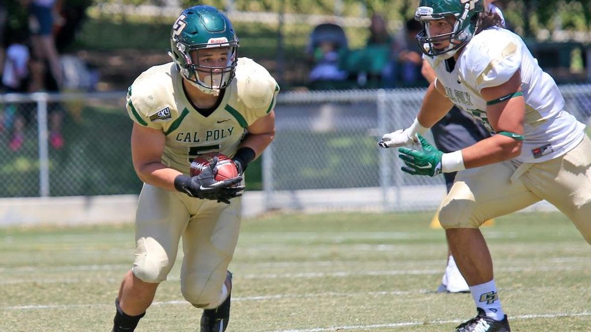 Cal Poly junior fullback Joe Protheroe.