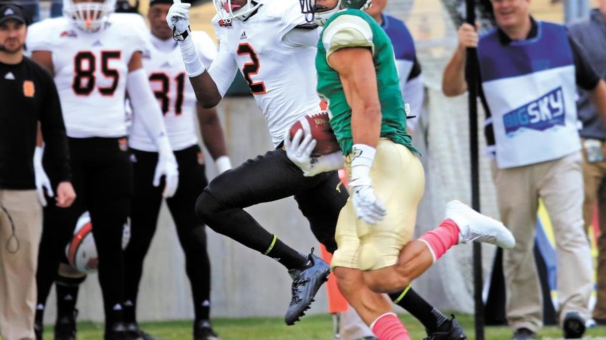 Cal Poly’s Kyle Lewis, shown here running back a kickoff in a game Oct. 3, had 121 yards rushing in a 54-37 loss to Southern Utah on Saturday.