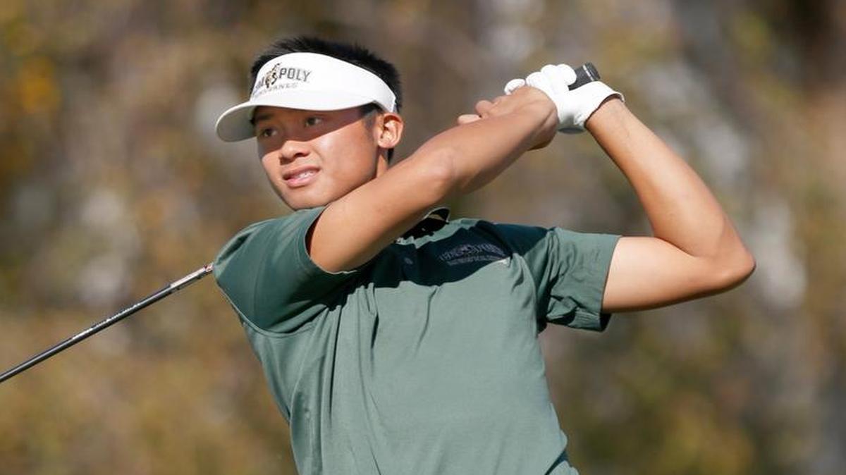 Cal Poly men’s golfer Justin De Los Santos tied for sixth individually Tuesday at the Cal Poly Shootout held at Cypress Ridge Golf Course in Arroyo Grande.