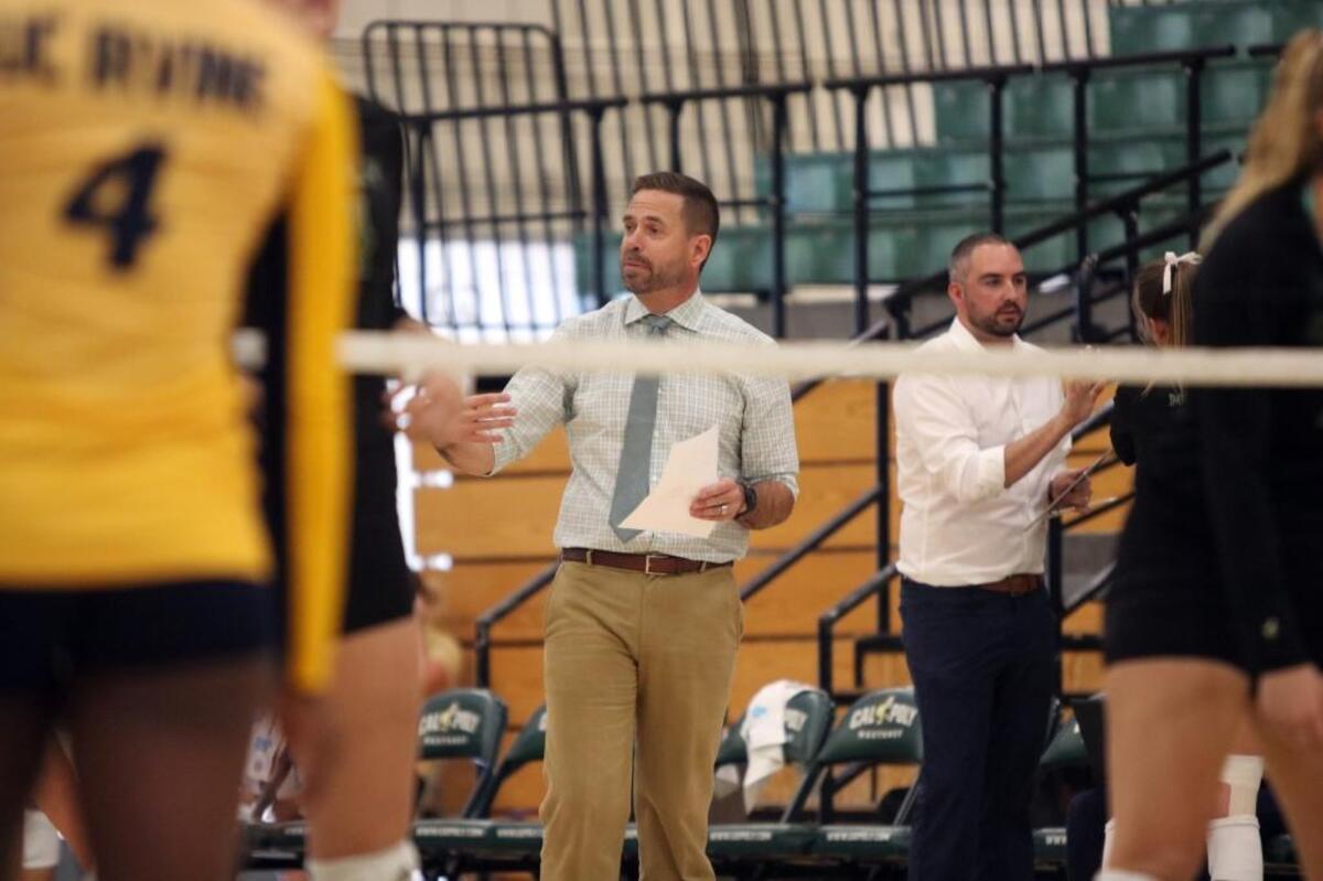 Head coach Sam Crosson has helped build the Cal Poly volleyball team into a nationally-respected program during his seven years on campus. He is leaving to coach Cal Berkeley’s women’s volleyball team.