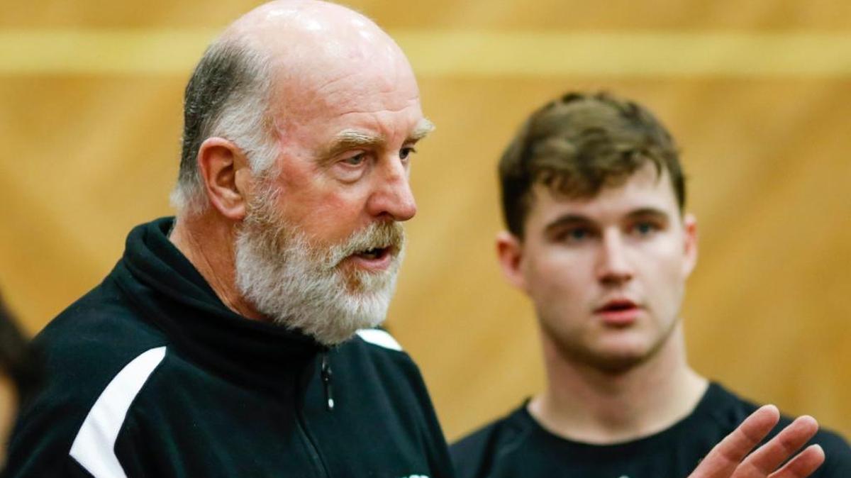Cuesta College men’s basketball coach Rusty Blair completed his 25th season leading the Cougars this winter. Cuesta finished an up-and-down season 13-15 overall and did not make the playoffs for the first time in five years.
