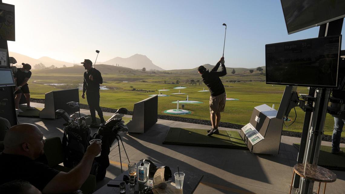 Want to play virtual golf on a real driving range? Try Dairy Creek’s new attraction