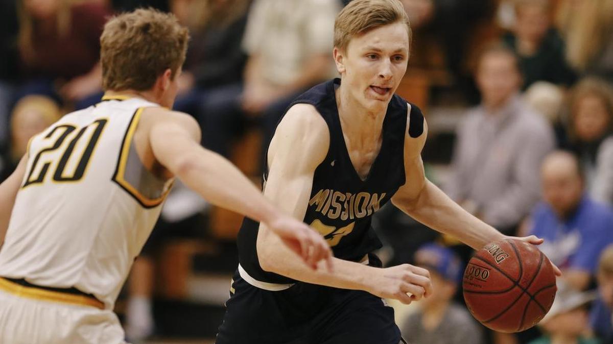 Mission Prep's Kyle Colvin, The Tribune County Boys Basketball 2018 Player of the Year.