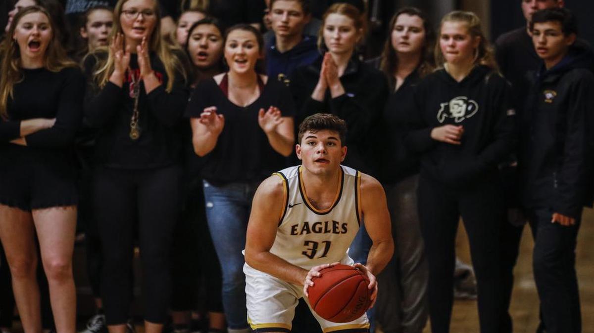 Arroyo Grande’s Gage Antonio prepares to put up a shot Wednesday against West Covina in a CIF-Southern Section Division 3A first-round game at Arroyo Grande High School.