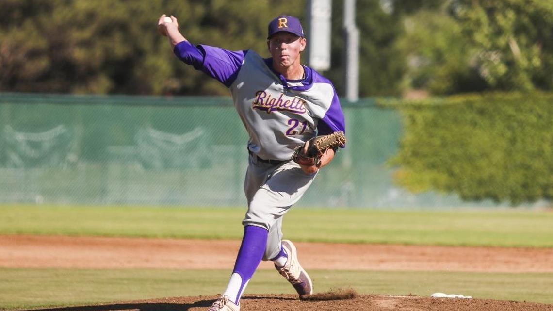 Righetti High senior pitcher Matt Sauer has become a top Major League Baseball prospect.