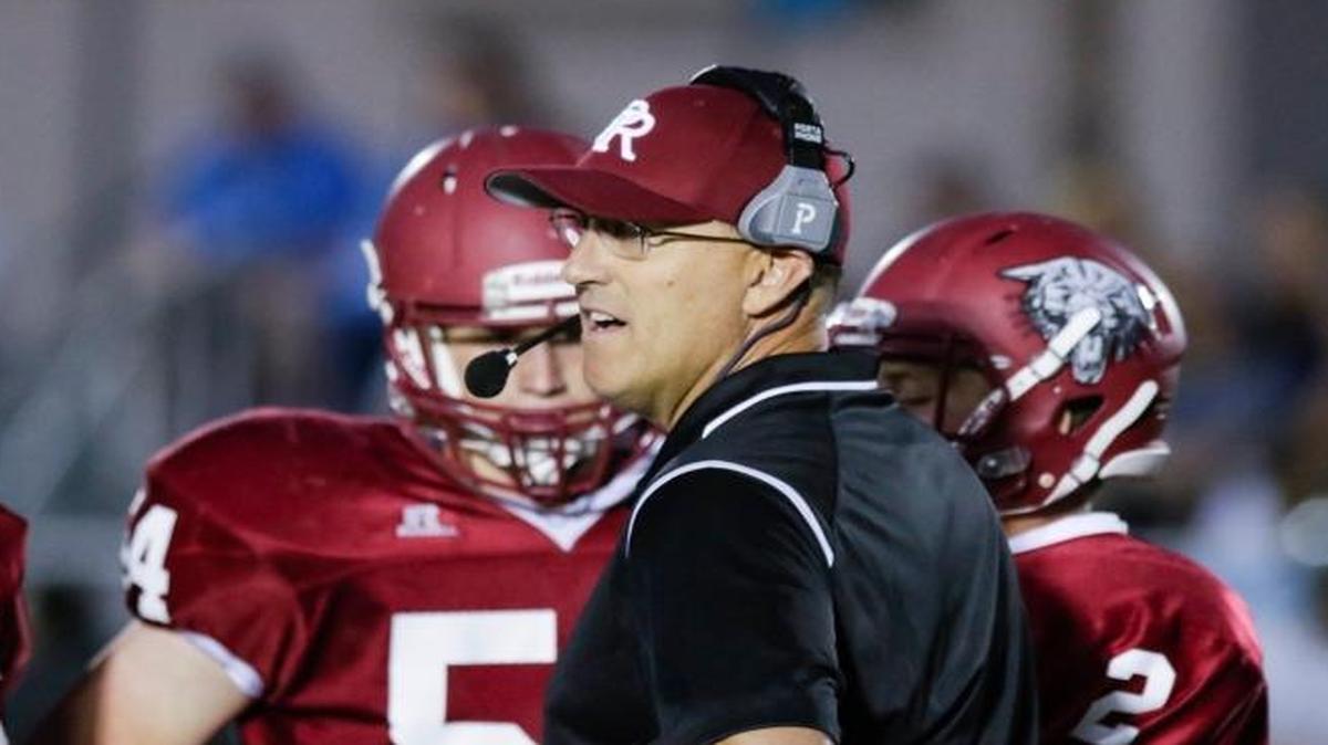 Longtime Paso Robles High School football coach Rich Schimke during a game in September.