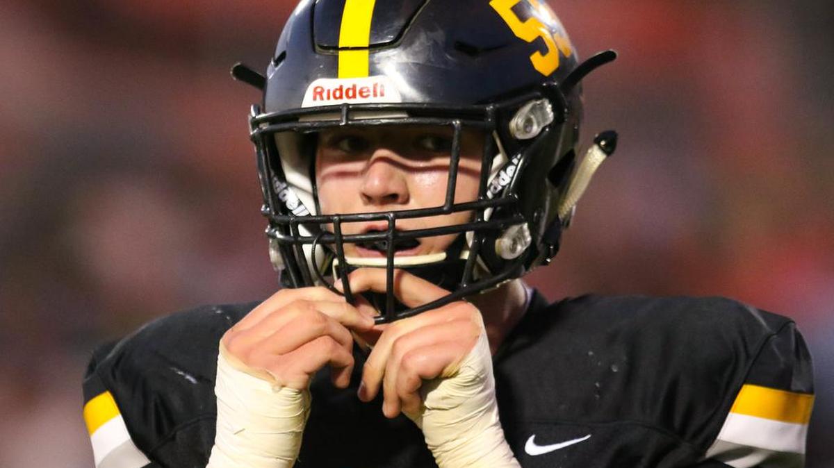 Thomas Cole looks for the next play call as San Luis Obispo hosts Templeton week 4 of high school football on Sept. 13, 2019. Cole was a top recruit who earned a scholarship to UCLA, but left the college this year due to mental health challenges.