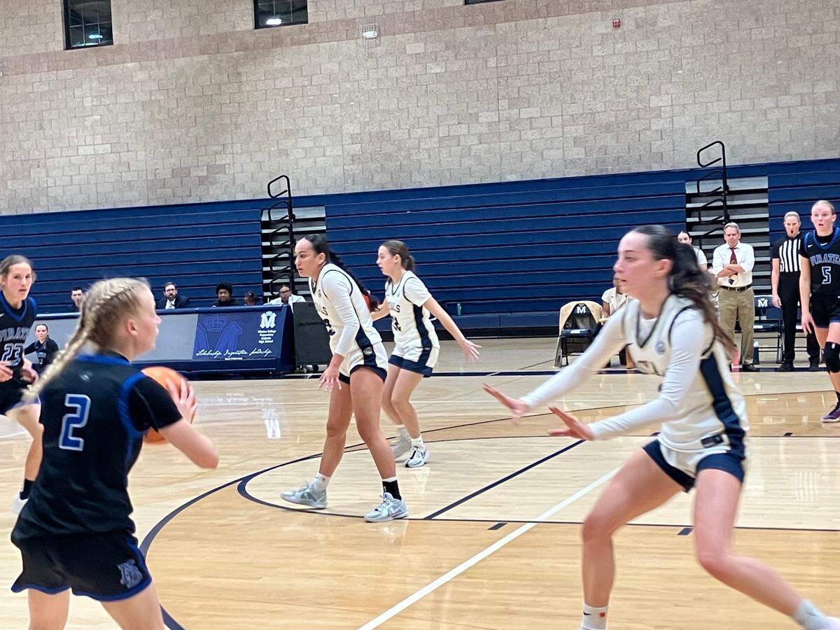 Mission Prep beat Morro Bay 46-23 on Tuesday in Mountain League girls basketball action.
