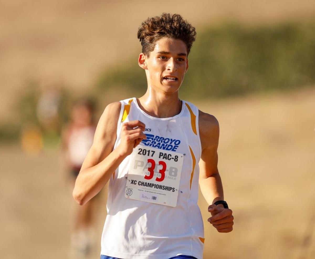 Arroyo Grande High School senior Luis Jazo finished eighth (15:12) in the CIF-Southern Section Division 2 race to secure an individual spot at the state meet.