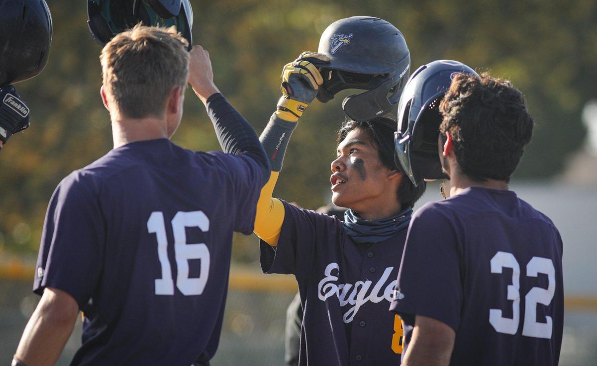 Josiah Cabreros hit a three run home run. Arroyo Grande won 12-1 over Nipomo May 17, 2022 in a baseball game at Arroyo Grande High School.