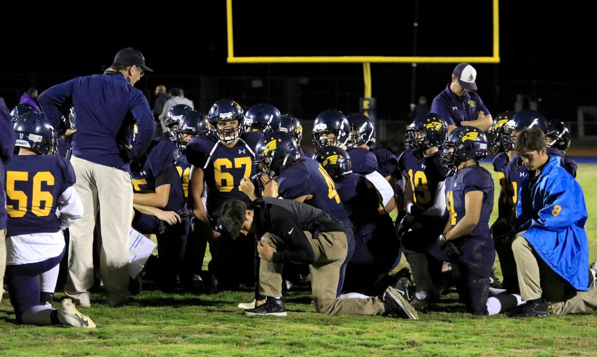 Eagles players reflect on their 52-32 season-ending loss in a hard-fought CIF-Central Section football playoff game against Washington Union High, on Nov. 12, 2021.