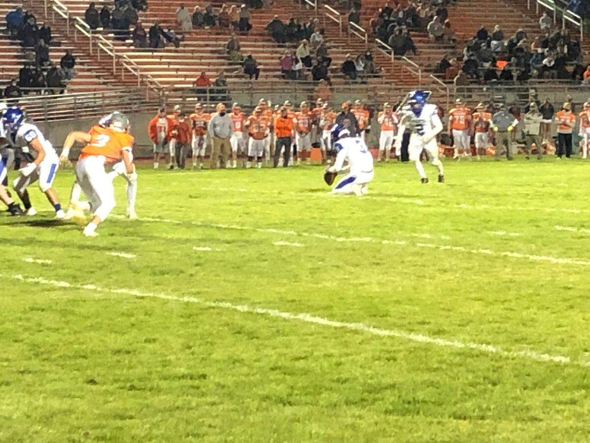 Kevin Franco kicks the game-winning extra point against Atascadero.