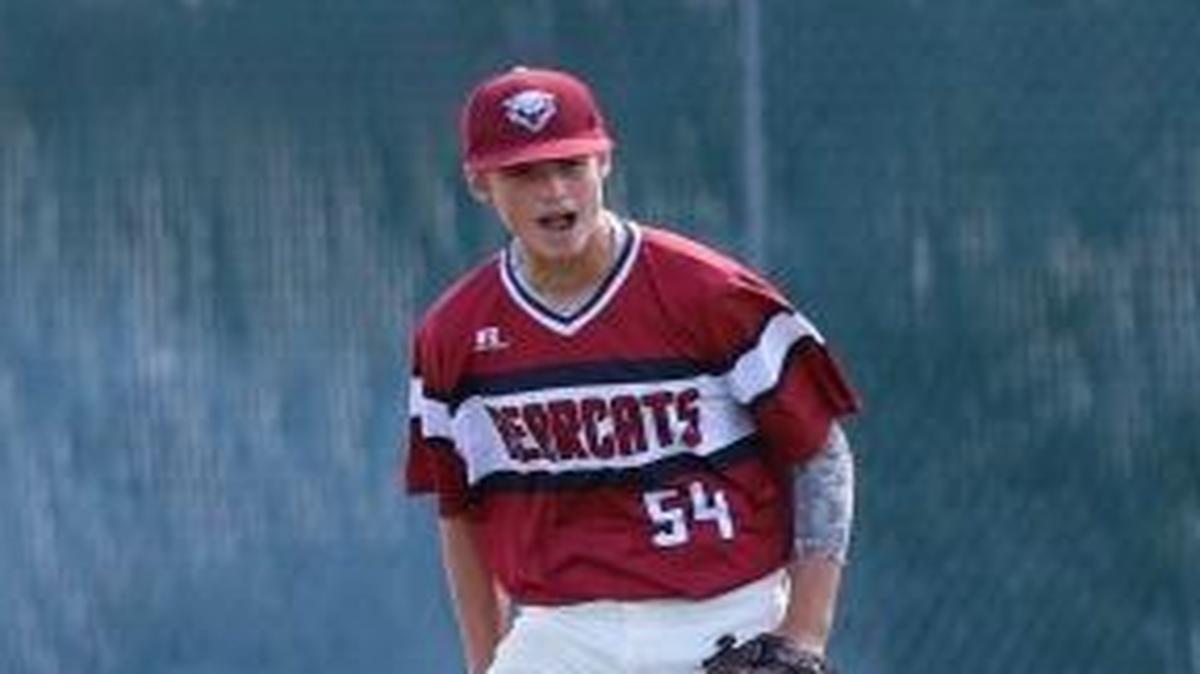 Paso Robles High School sophomore Hunter Barnhart, pictured as a freshman here celebrating after the Bearcats defeated Quartz Hill 4-1 in the quarterfinals of the CIF-Southern Section Division 3 playoffs last spring, verbally committed to play baseball at Arizona State University after he graduates in 2020.
