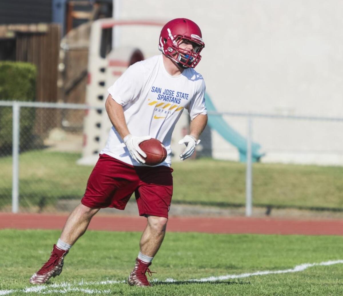 Paso Robles running back Christian Erickson will taken on a new role this season on defense. Photo by Travis Gibson 08-18-16