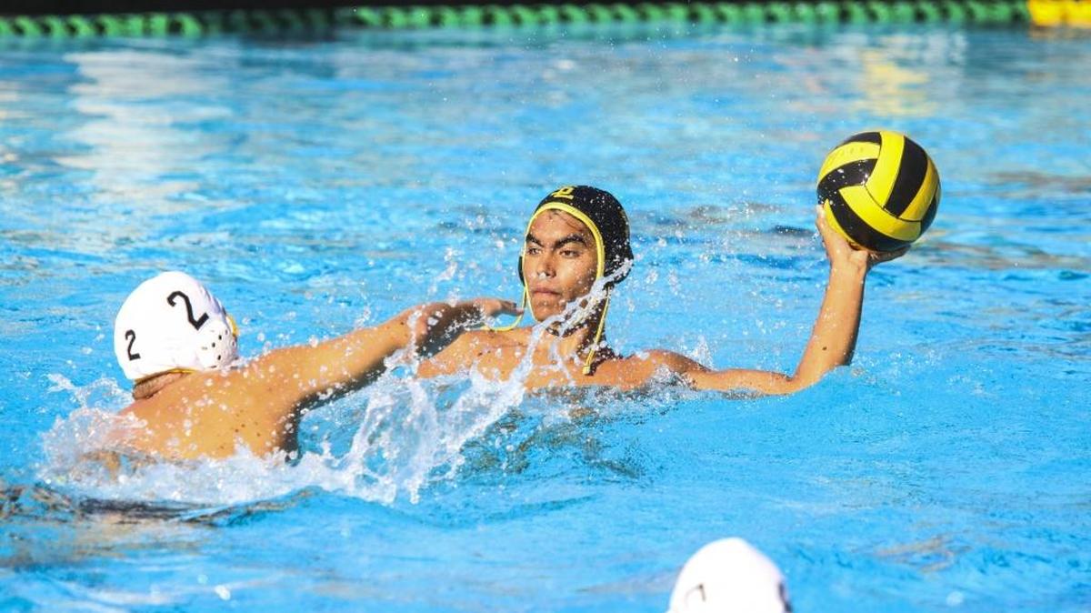 San Luis Obispo senior Shey Dorji in a match against Arroyo Grande.