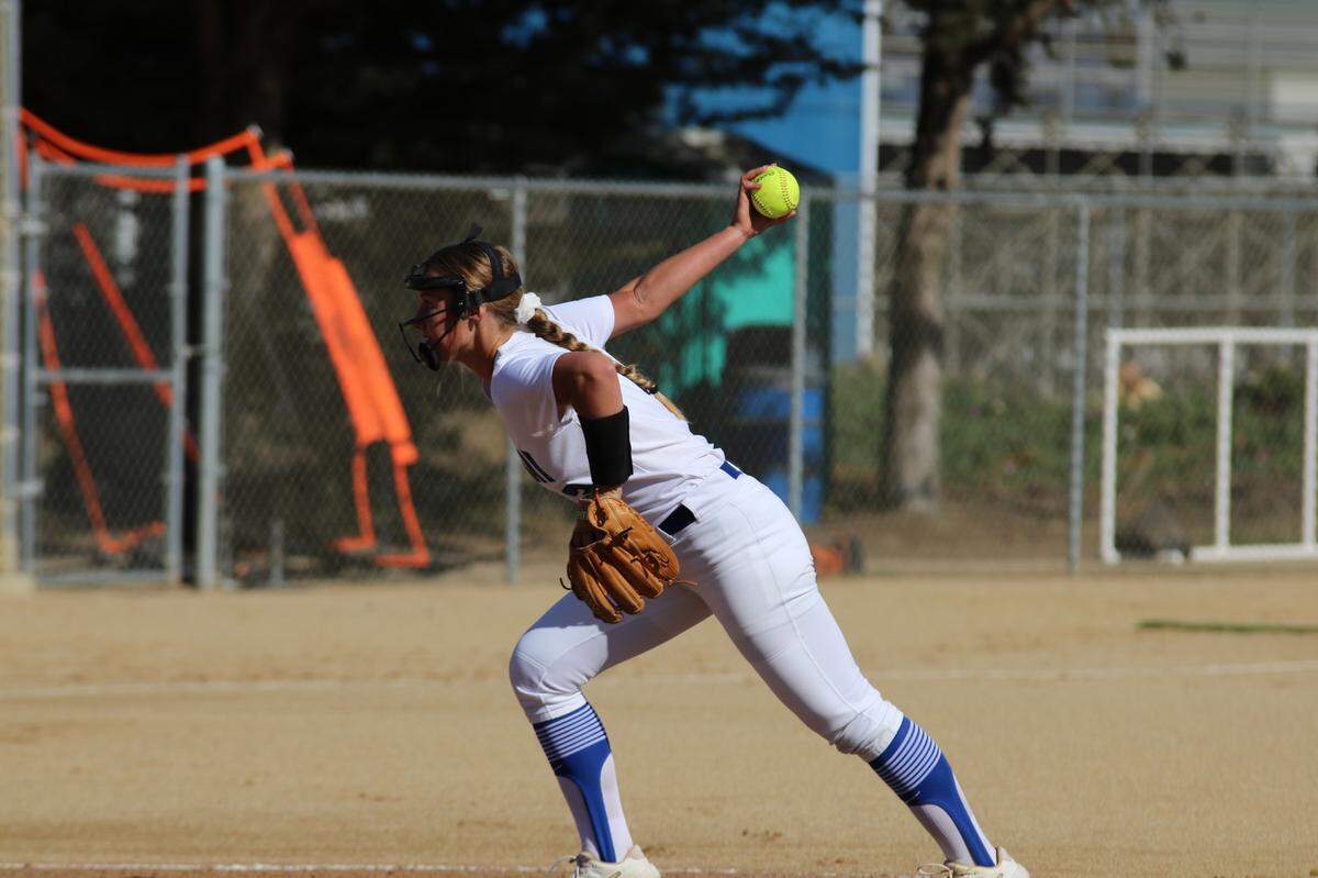 Morro Bay High softball player Peyton Shemmer is the Tribune’s San Luis Obispo County player of the year in softball.