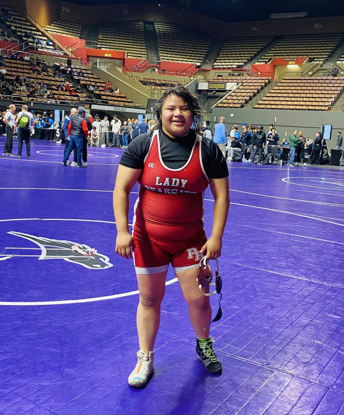 Paso Robles High wrestler Denisse DeLaCruz Lopez.