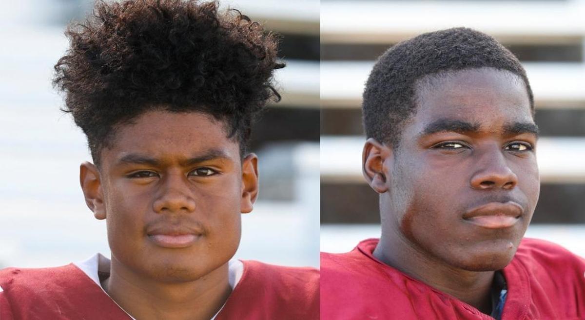 Paso Robles High seniors Sincere Jackson (left) and Fred Thompkins.