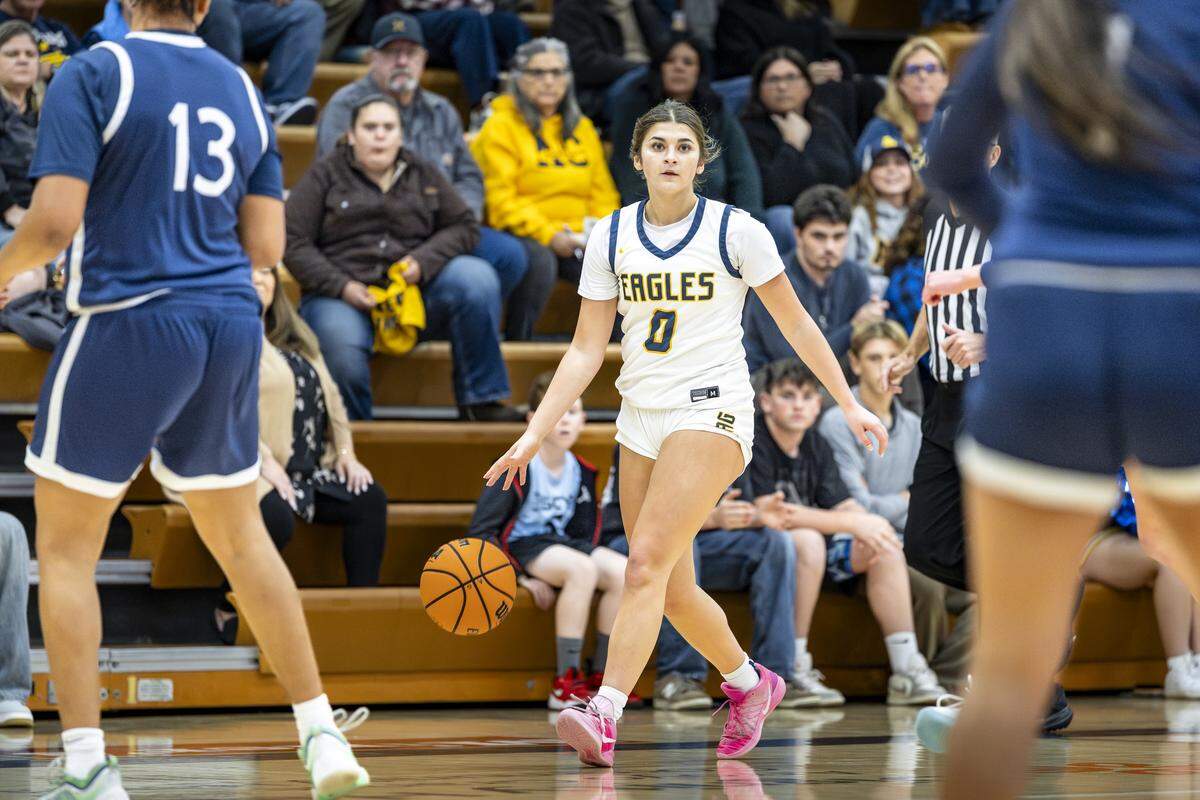 Danika Madson dribbles for Arroyo Grande.