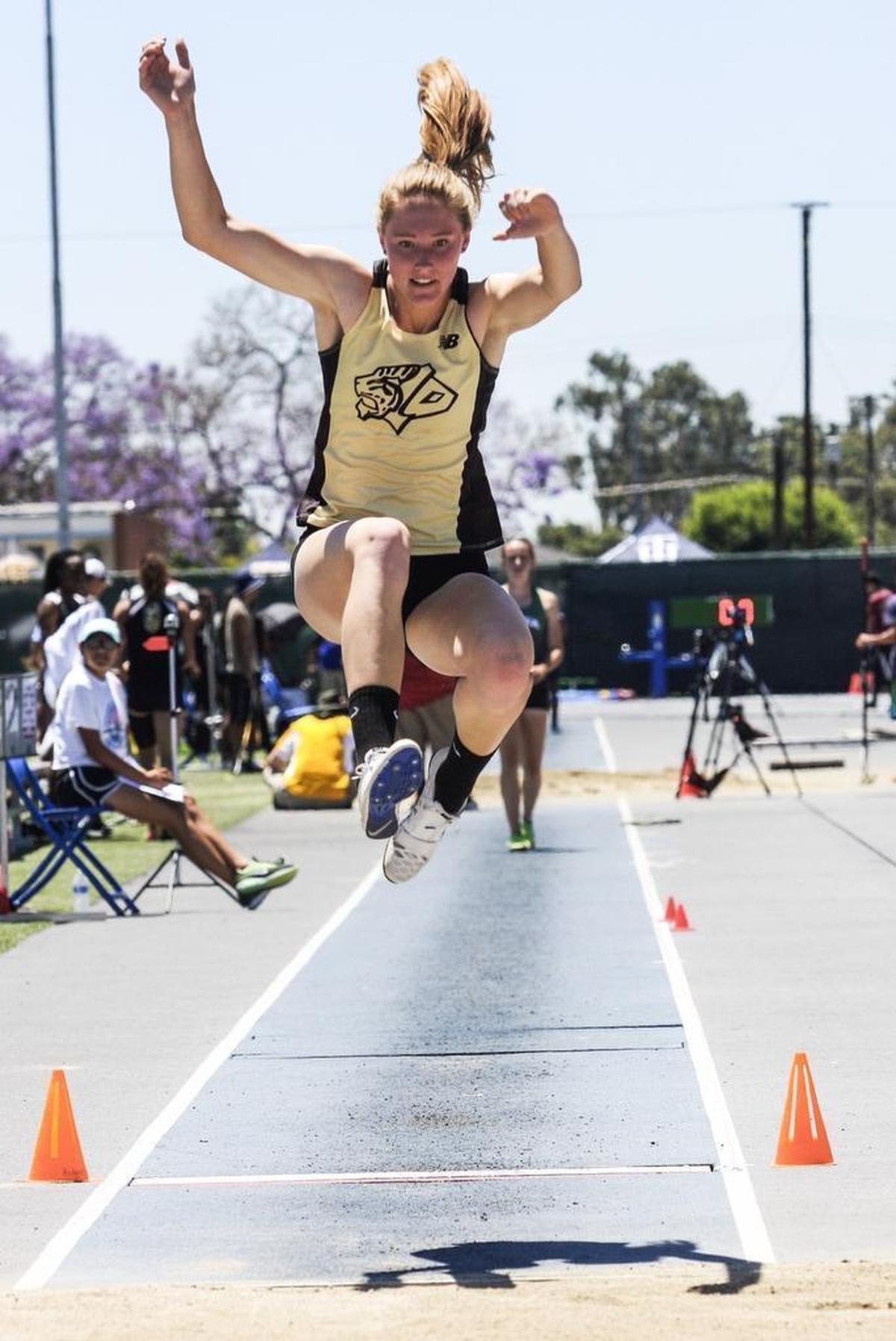 SLO High sophomore Anneke Moersdorf qualified for the CIF State Meet in the triple jump.