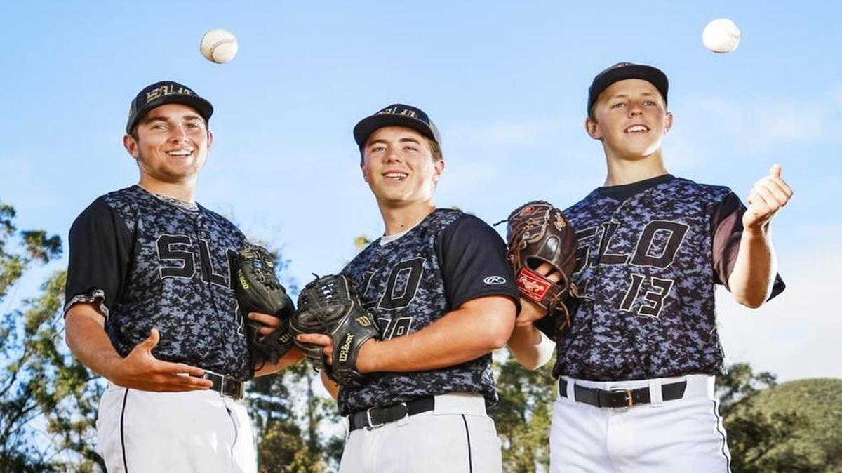 San Luis Obispo High pitchers Jake Rogers, from left, Jeremy Jess and Cooper Benson have the Tigers off to a 6-0 start.
