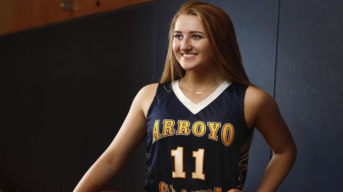 Arroyo Grande High School senior Brynn Thoming is the 2016-17 Tribune County Basketball Player of the Year. Photo by Joe Johnston 03-09-17.