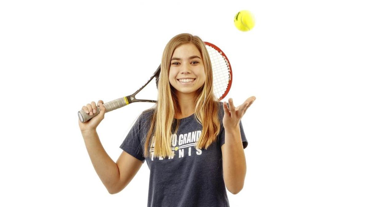 Arroyo Grande High School junior tennis star Delanie Dunkle is The Tribune County Player of the Year.